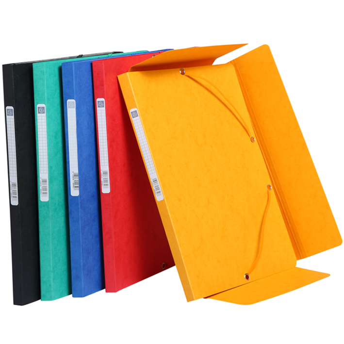 ΦΑΚΕΛΟΣ ΜΕ ΛΑΣΤΙΧΟ ΠΡΕΣΠΑΝ A4 PREMIUM SCOTTEN (10 ΤΕΜ. ΑΣΟΡΤΙ) EXACOMPTA 55850E