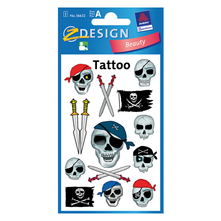 STICKERS BEAUTY TATTOO ΕΤΙΚΕΤΕΣ Z-DESIGN 56632