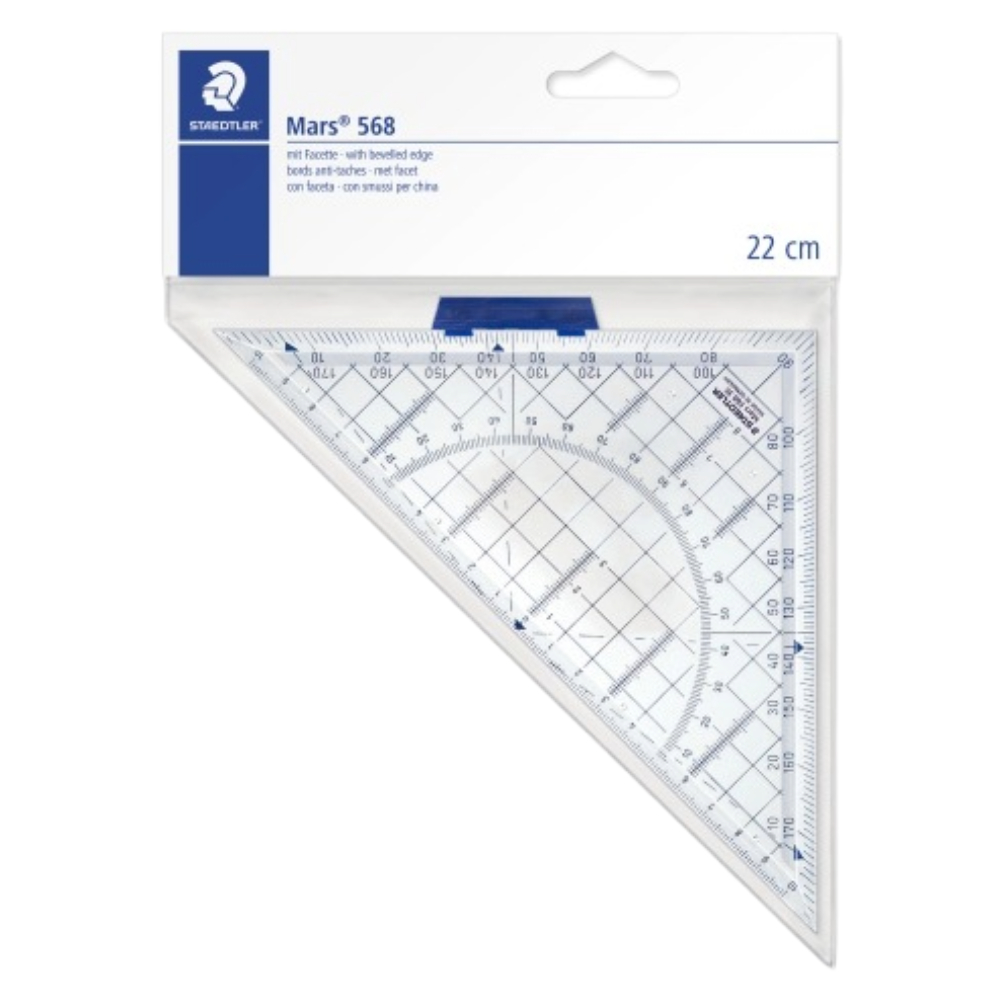 ΤΡΙΓΩΝΟ STAEDTLER ΣΧΕΔΙΟΥ ΣΥΝΘΕΤΟ 56835 (22CM)