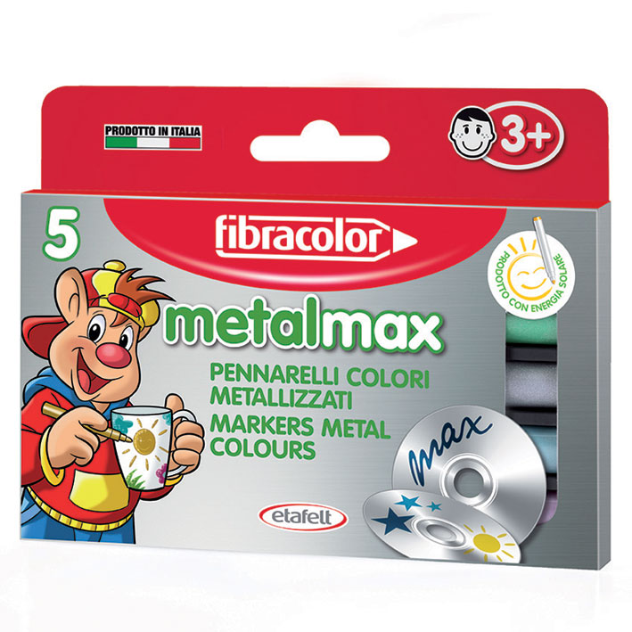 ΜΑΡΚΑΔΟΡΟΙ FIBRA METAL MAX 5 ΧΡΩΜ 580MZ05S