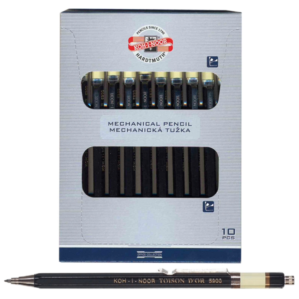 ΜΗΧΑΝΙΚΟ ΜΟΛΥΒΙ KOHINOOR 2,0MM TOISON + ΚΛΙΠ 5900