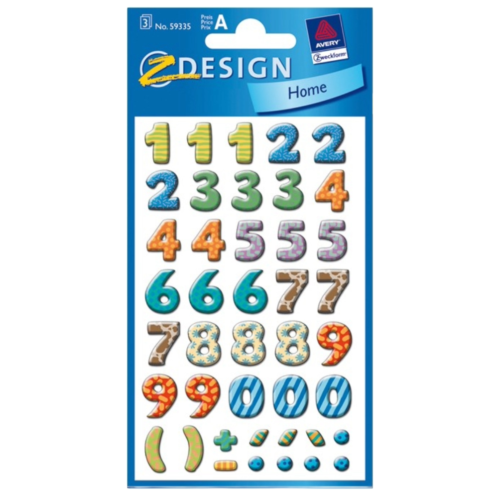 STICKERS HOME ΕΤΙΚΕΤΕΣ ΑΡΙΘΜΩΝ Z-DESIGN 59335