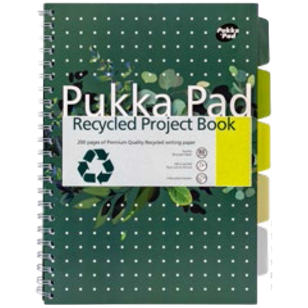 ΤΕΤΡΑΔΙΟ ΣΠΙΡΑΛ PUKKA 6052-REC B5 4Θ. ΑΝΑΚΥΚΛΩΜΕΝΟ ΧΑΡΤΙ 200ΣΕΛ. 80 GSM