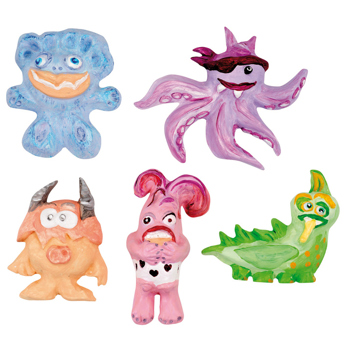 ΚΑΛΟΥΠΙΑ GLOREX 62702343 MONSTER (5 ΤΕΜΑΧΙΑ) (13,5 X10,5 X1,5 CM)