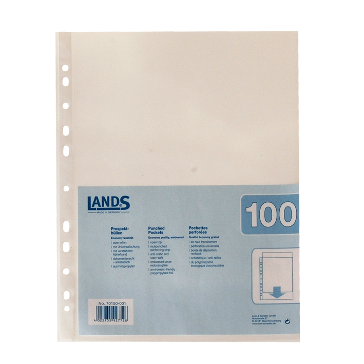 ΖΕΛΑΤΙΝΕΣ ΠΕΡΦΟΡΕ LANDS A4 100mic (ΠΑΚ=100 ΤΕΜ.) 070-2345-005 (70050-003)