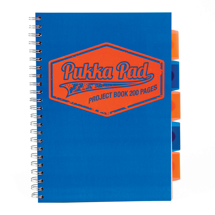 ΤΕΤΡΑΔΙΟ .PUKKA 7081-NEO ΔΙΠΛΟ ΣΠΙΡΑΛ A4 5Θ/200ΣΕΛ. NEON ΜΠΛΕ