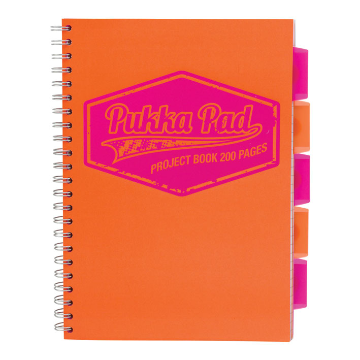 ΤΕΤΡΑΔΙΟ .PUKKA 7082-NEO ΔΙΠΛΟ ΣΠΙΡΑΛ A4 5Θ/200ΣΕΛ. NEON ΠΟΡΤΟΚΑΛΙ