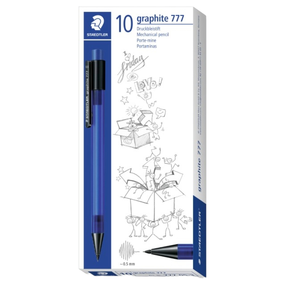 ΜΗΧΑΝΙΚΟ ΜΟΛΥΒΙ STAEDTLER 0,5 ΠΛΑΣΤΙΚΟ 777 05GRAPHITE-xx ΜΟΝΟΧΡΩΜΙΕΣ