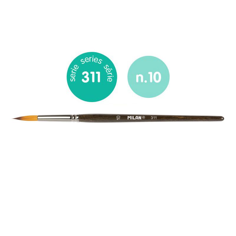 ΠΙΝΕΛΟ ΣΤΡΟΓΓΥΛΟ ΣΥΝΘΕΤΙΚΟ FINE ARTS ΣΕΙΡΑ 311-10 MILAN 80470