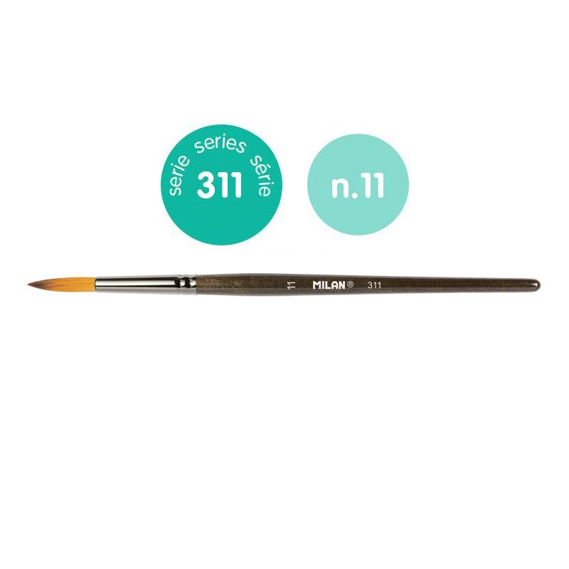 ΠΙΝΕΛΟ ΣΤΡΟΓΓΥΛΟ ΣΥΝΘΕΤΙΚΟ FINE ARTS ΣΕΙΡΑ 311-11 MILAN 80471