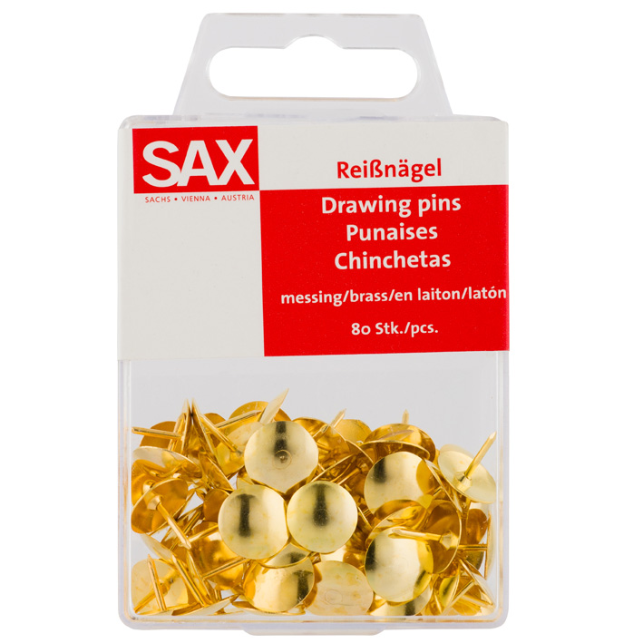 ΠΙΝΕΖΕΣ SAX 813 ΧΡΩΜΑ ΧΡΥΣΟ (BLISTER 80 ΤΕΜ.) 813GOLD