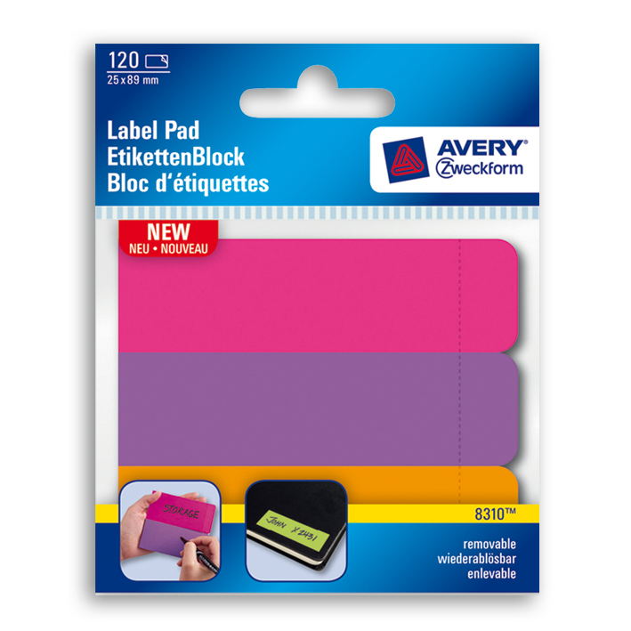 ΜΠΛΟΚ REMOVABLE ΣΗΜ.120Φ.3 ΑΣΣ.2,5X8,9CM AVERY 8310
