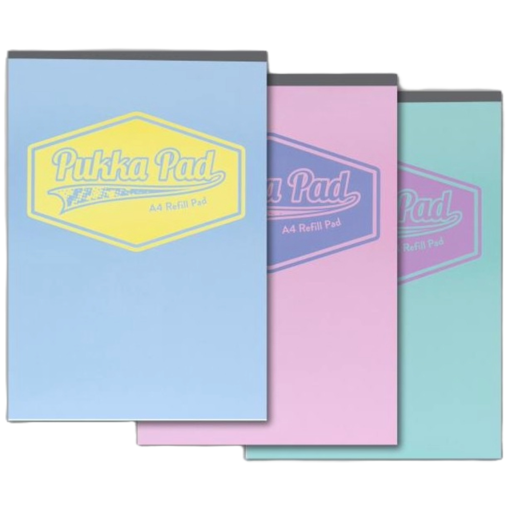 ΣΗΜΕΙΩΣΕΩΝ ΜΠΛΟΚ A4 PUKKA (+ΤΡΥΠΕΣ+ΠΕΡΙΘΩΡΙΟ) 160ΣΕΛ. 80 GSM (ΠΑΣΤΕΛ) 8865-PST