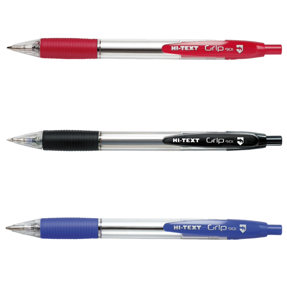 ΣΤΥΛΟ HI-TEXT ΔΙΑΡΚΕΙΑΣ 901 ΜΕ ΚΟΥΜΠΙ + GRIP 1.0MM 901S12-xxx