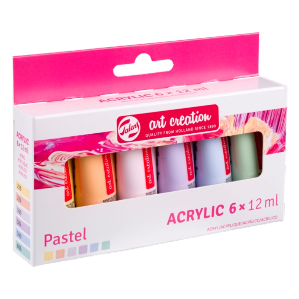 ΑΚΡΥΛΙΚΑ ΧΡΩΜΑΤΑ TALENS ART CREATION 12ML ΣΕΤ 6 ΧΡΩΜΑΤΑ X12ML PASTEL 9021862M