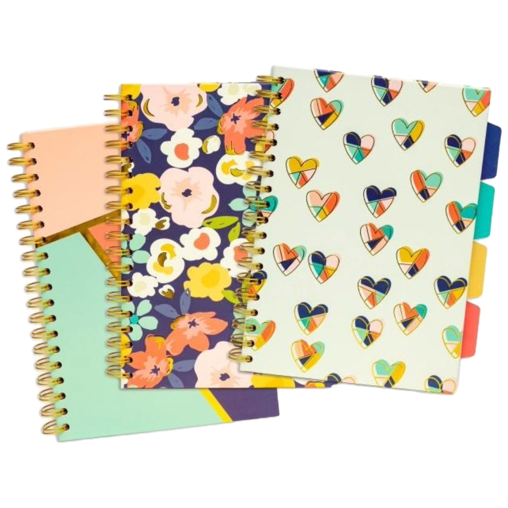 ΤΕΤΡΑΔΙΟ ΣΠΙΡΑΛ B5 PUKKA 9033-CD FLORAL LOVE (+ΤΡΥΠΕΣ+ΛΑΣΤΙΧΟ) 4Θ. 200ΣΕΛ. 80GSM (ΑΣΟΡΤΙ)