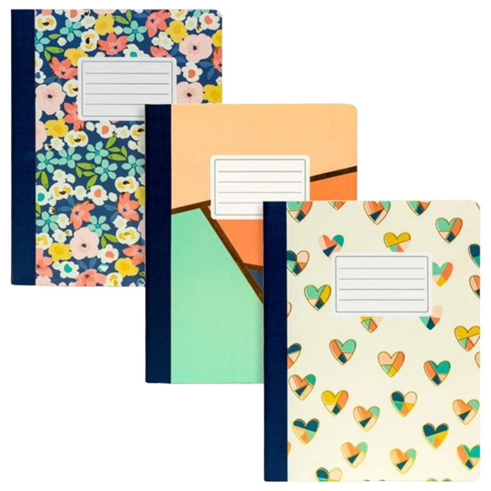 ΤΕΤΡΑΔΙΟ B5 ΔΕΜΕΝΟ PUKKA 9096-CD CAPRE DIEM FLORAL LOVE 140ΣΕΛ. 80GSM (3 ΑΣΟΡΤΙ)