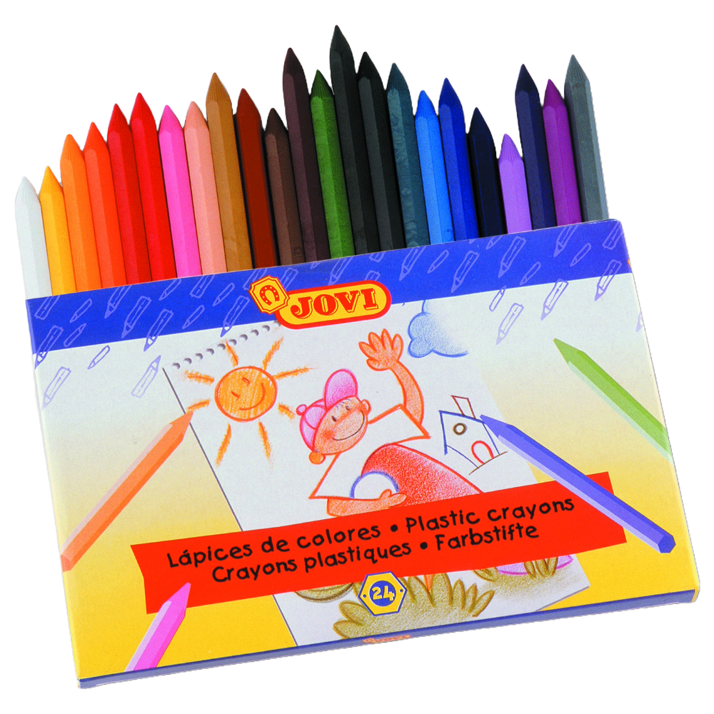 ΚΗΡΟΜΠΟΓΙΑ JΟVΙ PLASTIC CRAYON 24 ΧΡΩΜΑΤΩΝ 924