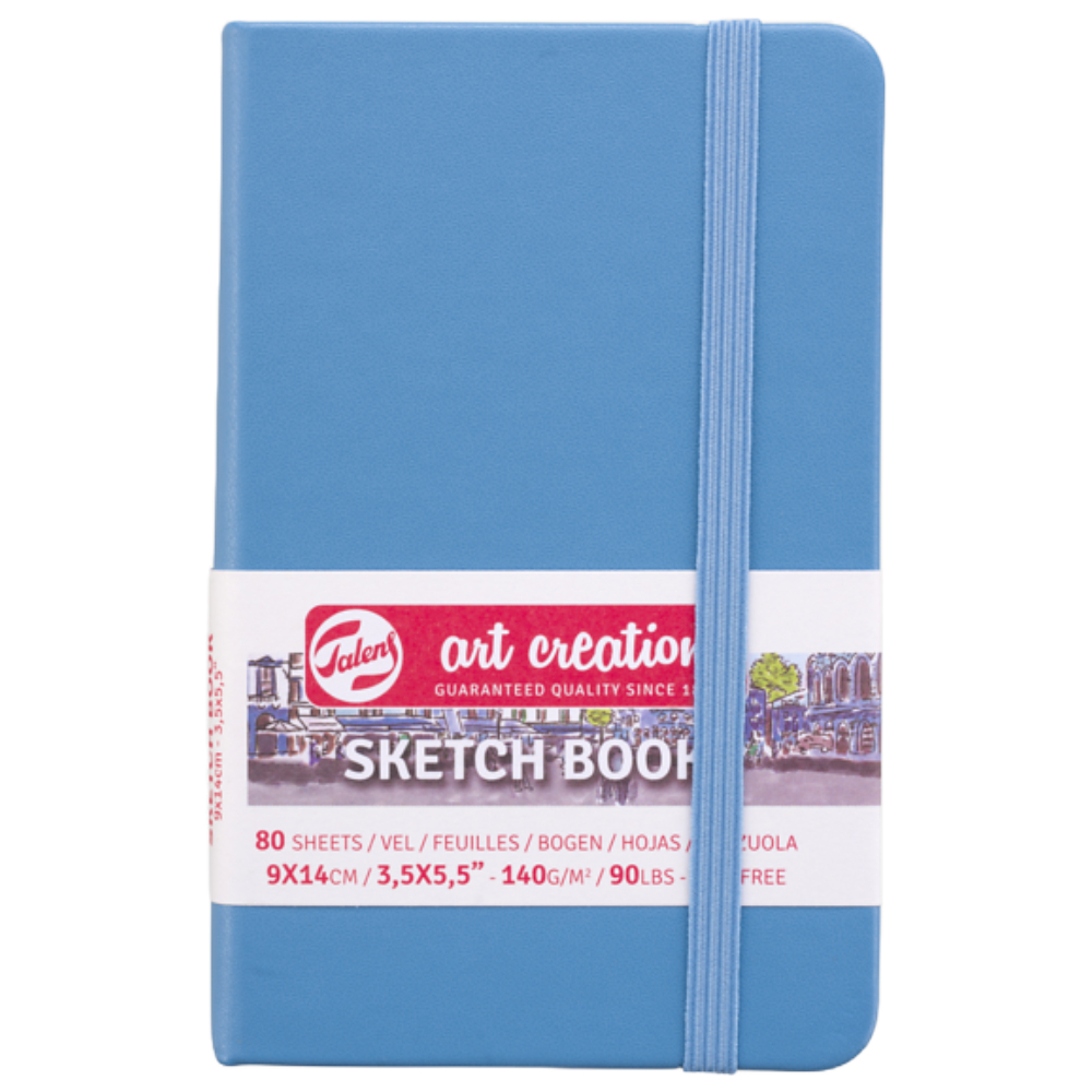 ΜΠΛΟΚ TALENS SKETCHBOOK 9 X 14 ΔΕΜΕΝΟ 9314211M LAKE BLUE