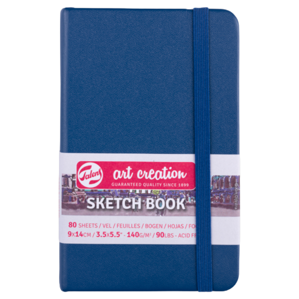 ΜΠΛΟΚ TALENS SKETCHBOOK 9 X 14 ΔΕΜΕΝΟ 9314231M NAVY BLUE