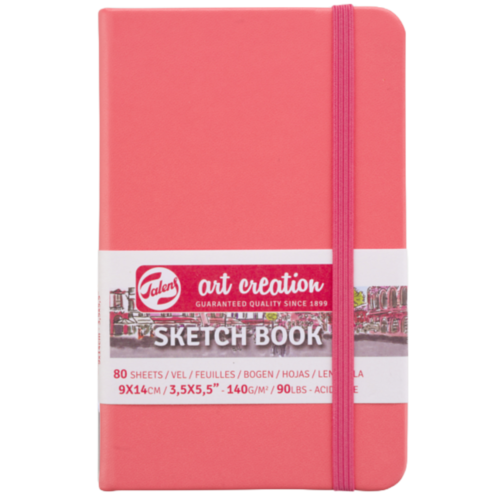 ΜΠΛΟΚ TALENS SKETCHBOOK 9 X 14 ΔΕΜΕΝΟ 9314311M CORAL RED