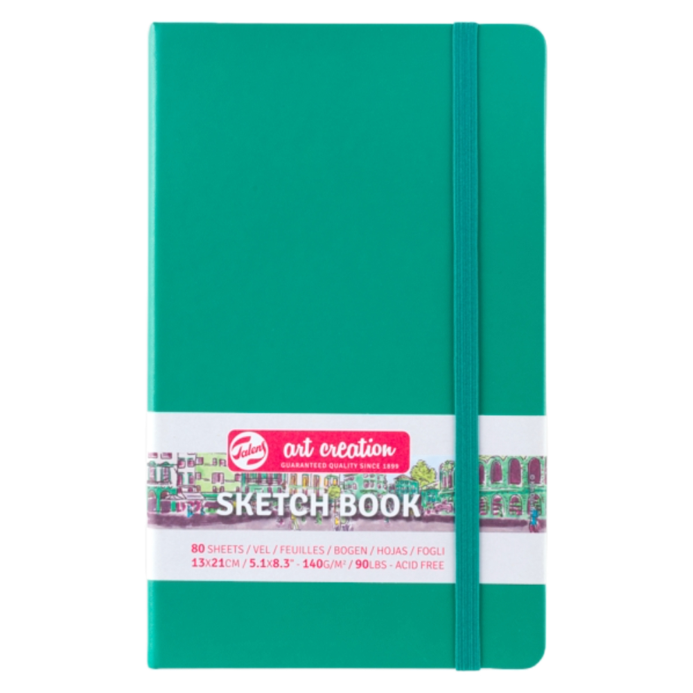 ΜΠΛΟΚ TALENS SKETCHBOOK 13 X 21 ΔΕΜΕΝΟ 9314332M FOREST GREEN