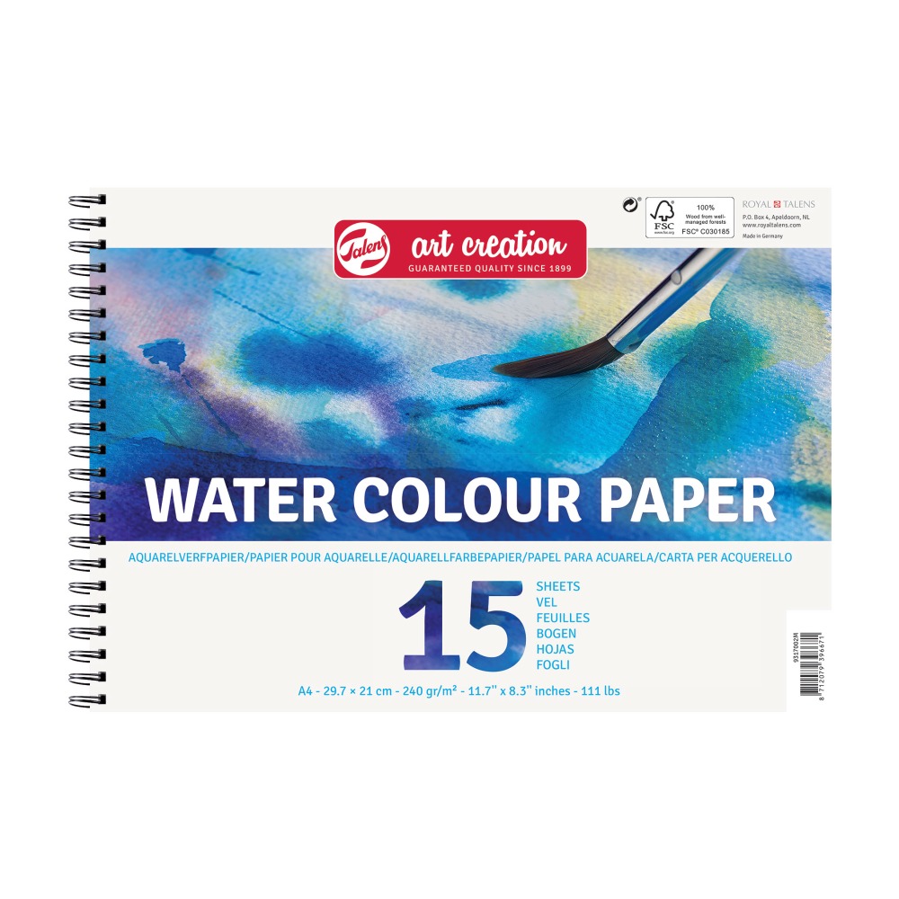 ΜΠΛΟΚ TALENS PAPER WATER 9317002M 21 Χ 29.7 15Φ