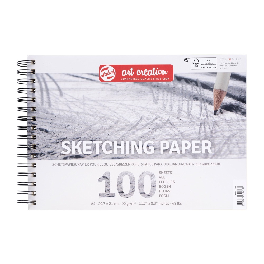 ΜΠΛΟΚ TALENS SKETCHBOOK ΣΠΙΡΑΛ 9318002M 21 Χ 29.7 -100Φ