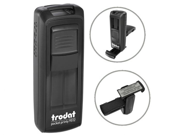 ΣΦΡΑΓΙΔΑ TRODAT ΤΣΕΠΗΣ POCKET 9512bk 47x18mm