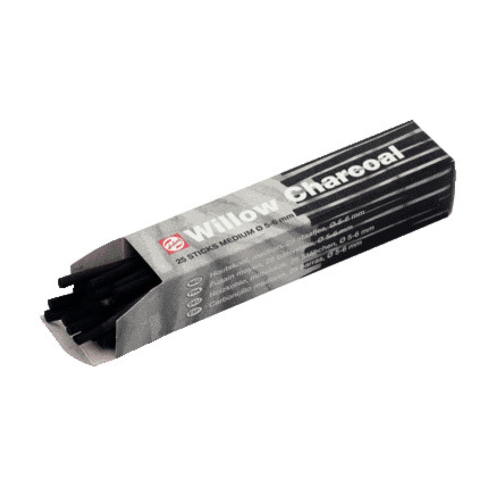 ΚΑΡΒΟΥΝΟ ΦΥΣΙΚΟ ΣΧΕΔΙΟΥ TALENS 5 - 6MM CHARCOAL MEDIUM 25 STICKS 96000030