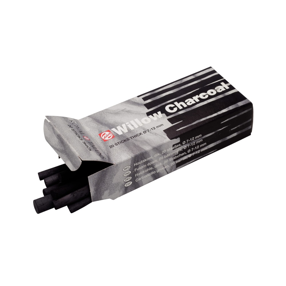 ΚΑΡΒΟΥΝΟ ΦΥΣΙΚΟ ΣΧΕΔΙΟΥ TALENS 7-12MM CHARCOAL THICK 20 STICKS 96000050