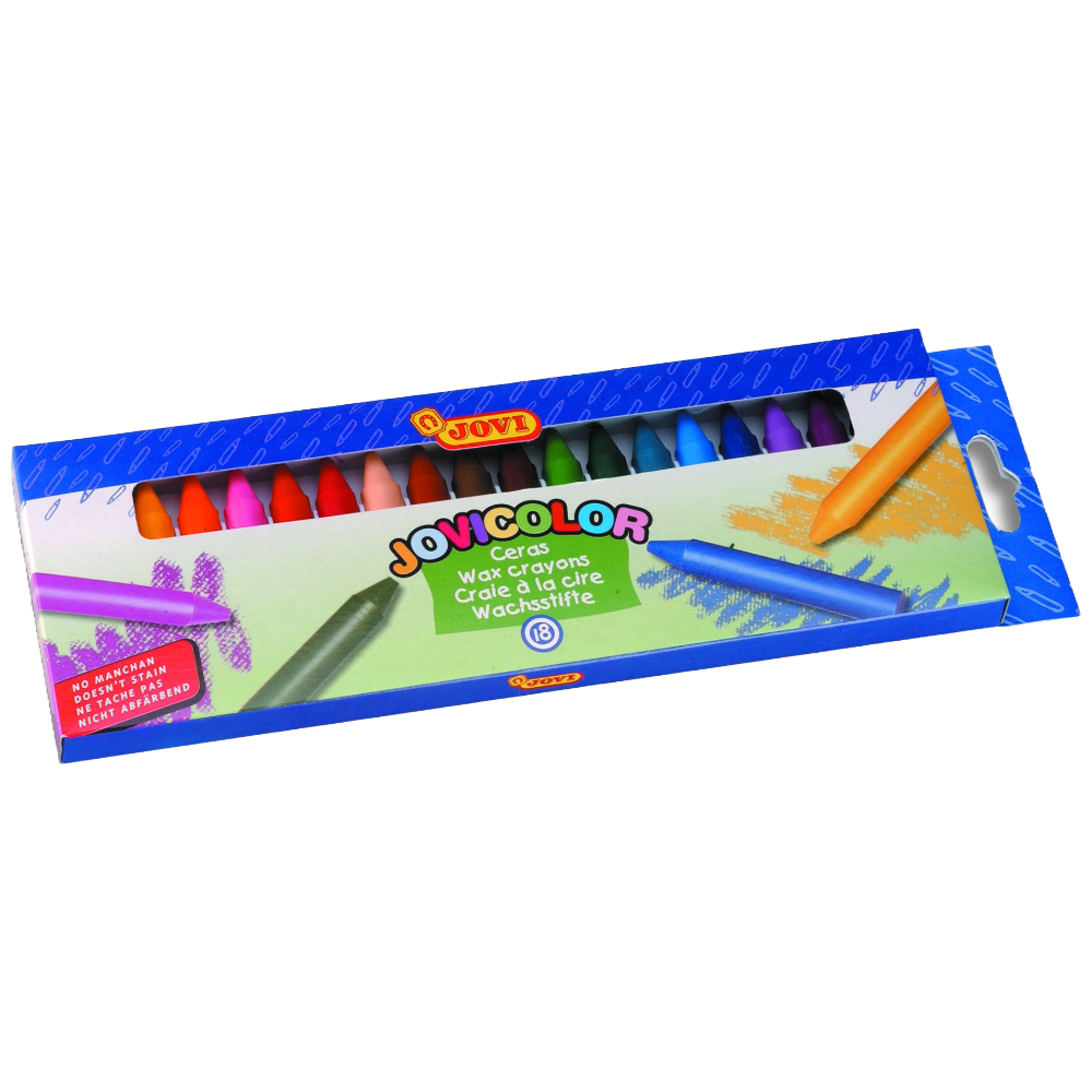 ΚΗΡΟΜΠΟΓΙΑ JΟVΙ WAX CRAYON 18 ΧΡΩΜ. ΧΟΝΔΡΗ 980-18