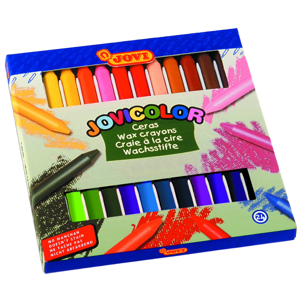 ΚΗΡΟΜΠΟΓΙΑ JΟVΙ WAX CRAYON 24 ΧΡΩΜ. ΧΟΝΔΡΗ 980-24