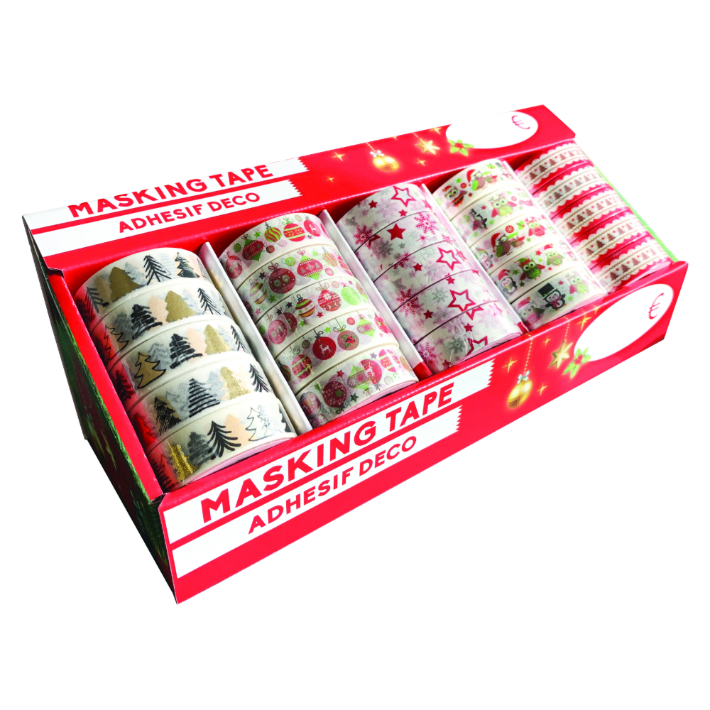ΤΑΙΝΙΕΣ MASKING TAPE GLOBAL GIFT CHRISTMAS (10M) (ΠΑΚ=25 ΑΣΟΡΤΙ) 980324