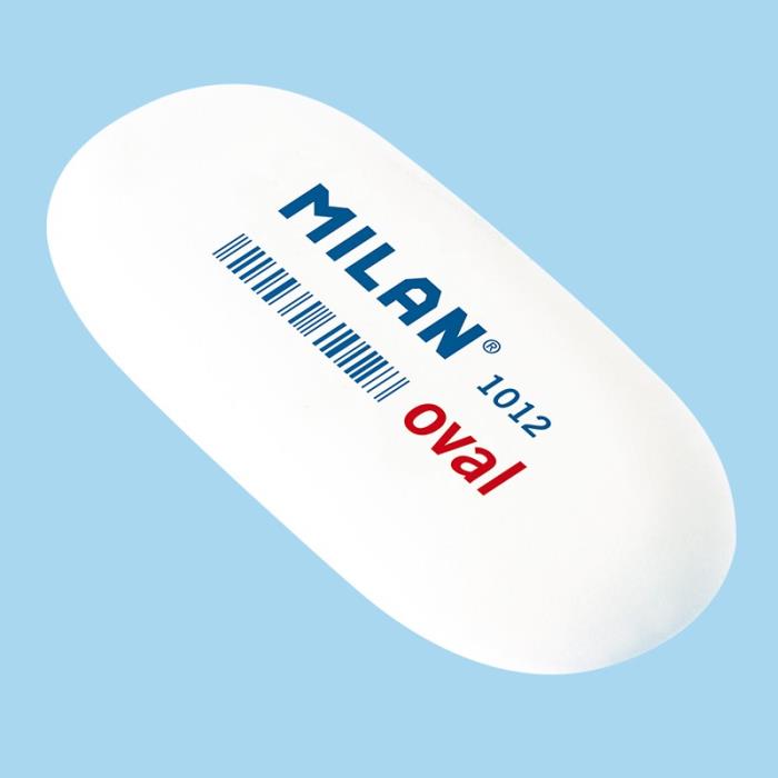 ΓΟΜΑ MILAN ΛΕΥΚΗ ΣΥΝΘΕΤΙΚΗ ΟΒΑΛ ΚΟΥΤΙ=12 ΤΕΜ. CMM1012