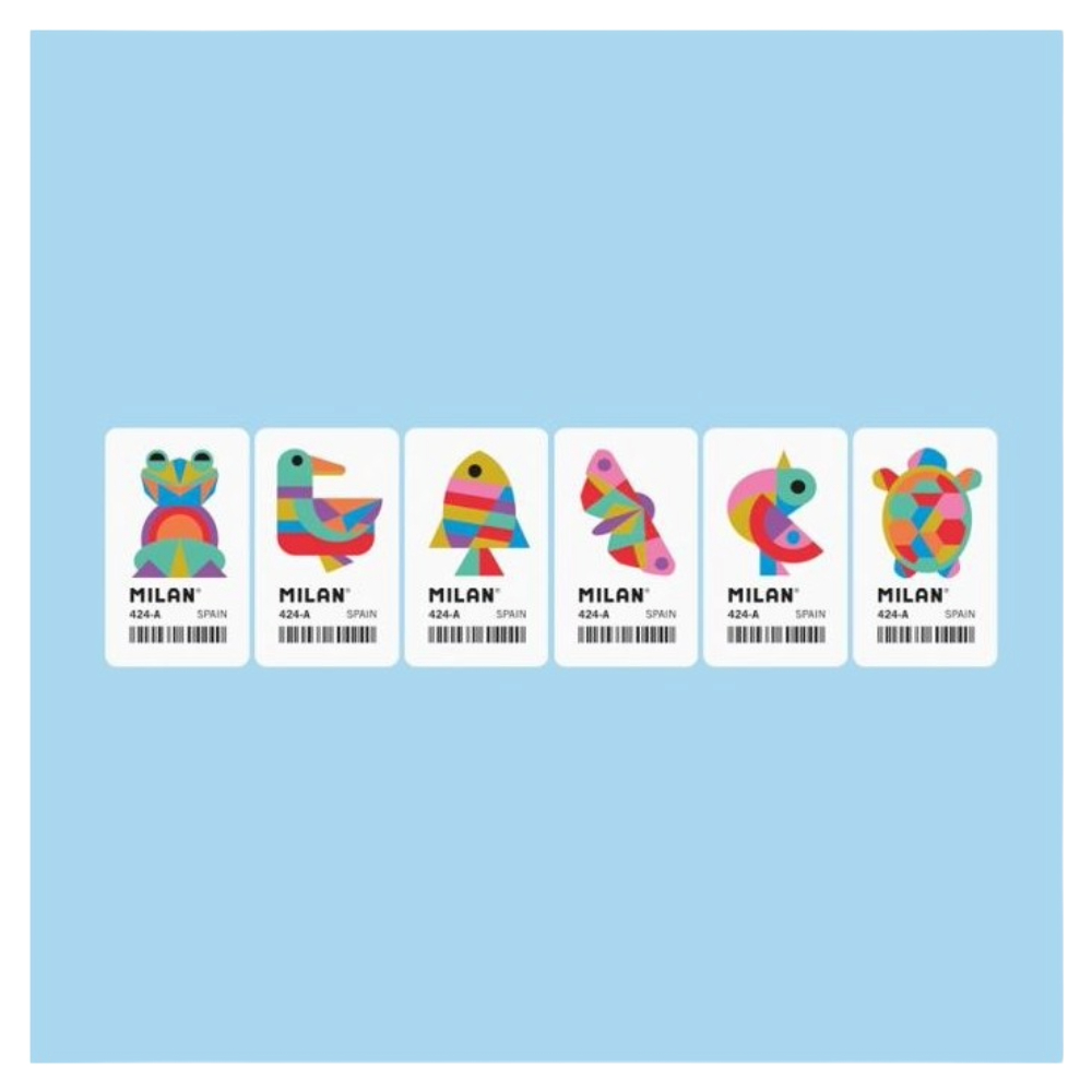 ΓΟΜΑ MILAN ΛΕΥΚΗ ANIMAL GEO ΚΟΥΤΙ=24 ΤΕΜ. CMM424A