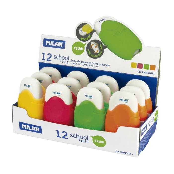 ΓΟΜΑ + ΠΡΟΣΤΑΤΕΥΤΙΚΗ ΘΗΚΗ MILAN ΚΟΥΤΙ=12 ΤΕΜ.(ΑΣΟΡΤΙ ΦΩΣΦΟΡΙΖΕ) CMMS1012