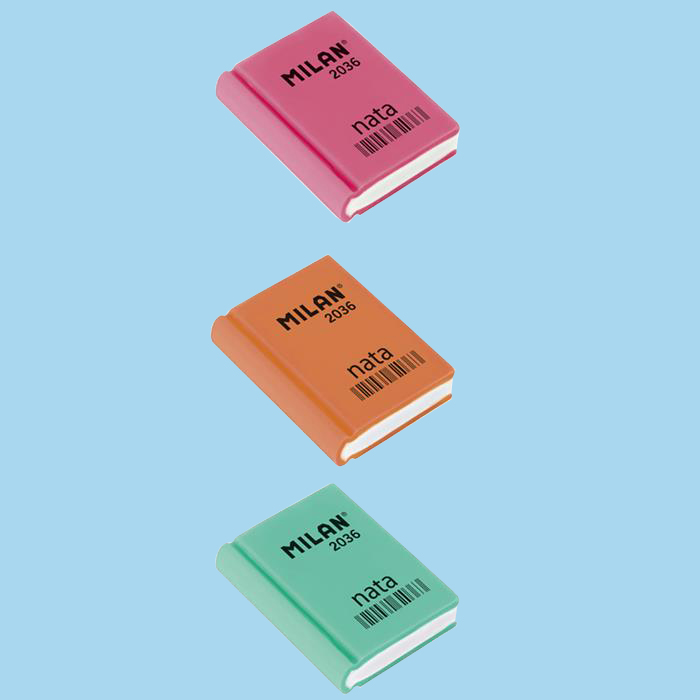 ΓΟΜΑ MILAN NATA ΠΛΑΣΤΙΚΗ *ΣΧΗΜΑ ΒΙΒΛΙΟ* ΚΟΥΤΙ= 36 ΤΕΜ. CPM2036