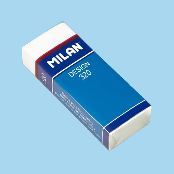 ΓΟΜΑ MILAN NATA ΠΛΑΣΤΙΚΗ ΛΕΥΚΗ ΚΟΥΤΙ=20 ΤΕΜ. CPM320