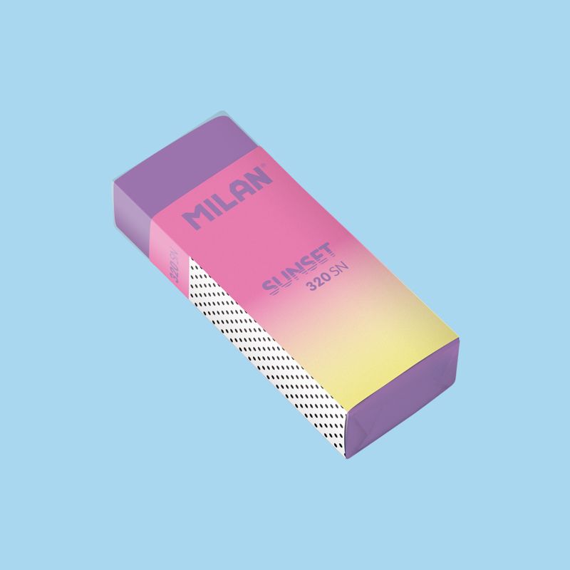 ΓΟΜΑ MILAN NATA ΠΛΑΣΤΙΚΗ SUNSET ΚΟΥΤΙ=20 ΤΕΜ.(4 ΑΣΟΡΤΙ) CPM320SN