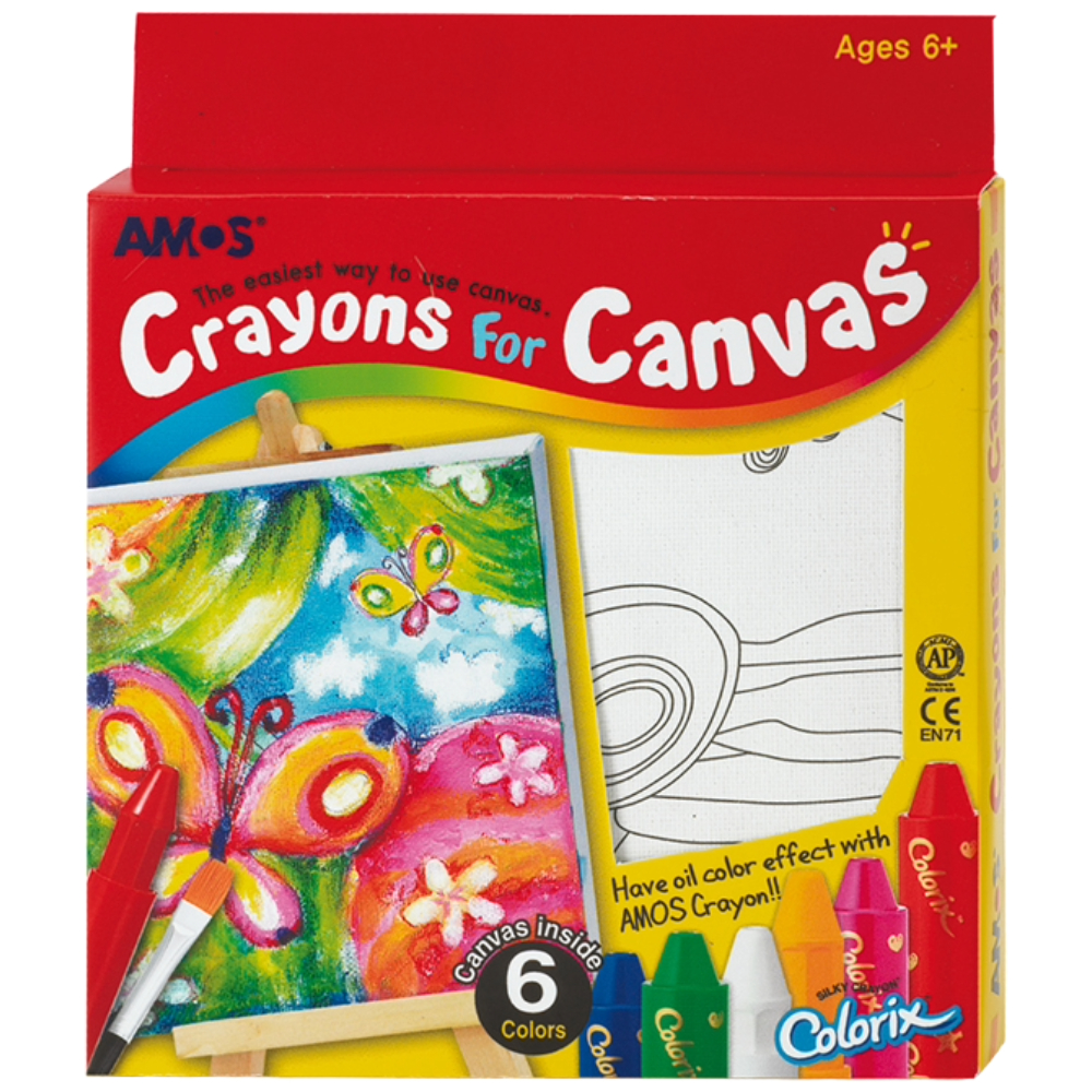 ΧΡΩΜΑΤΑ AMOS ΚΗΡΟΜΠΟΓΙΕΣ ΣΕΤ 6 ΧΡΩΜ.+ ΤΕΛΑΡΟ COLORIX CRX5P6CV-B