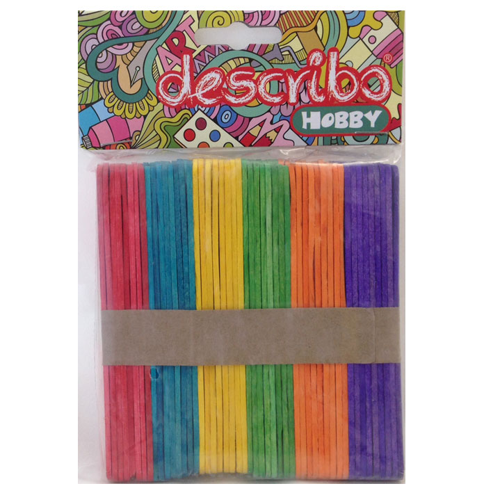 ΞΥΛΑΚΙΑ ΓΛΩΣΣΟΠΙΕΣΤΡΑ 114 X 10MM (100 ΤΕΜΑΧΙΑ) ΧΡΩΜΑΤΙΣΤΑ DES-0012