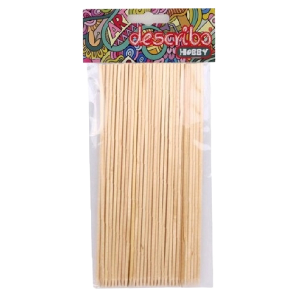 ΚΑΛΑΜΑΚΙ ΞΥΛΙΝΟ ΦΥΣΙΚΟ (ΣΕΤ 50 ΤΕΜ.) 20 CM DESCRIBO DES-0063