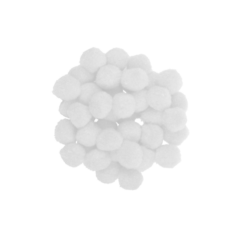 POMPONS 25 MM 50 ΤΕΜ DES-0068 ΛΕΥΚΟ