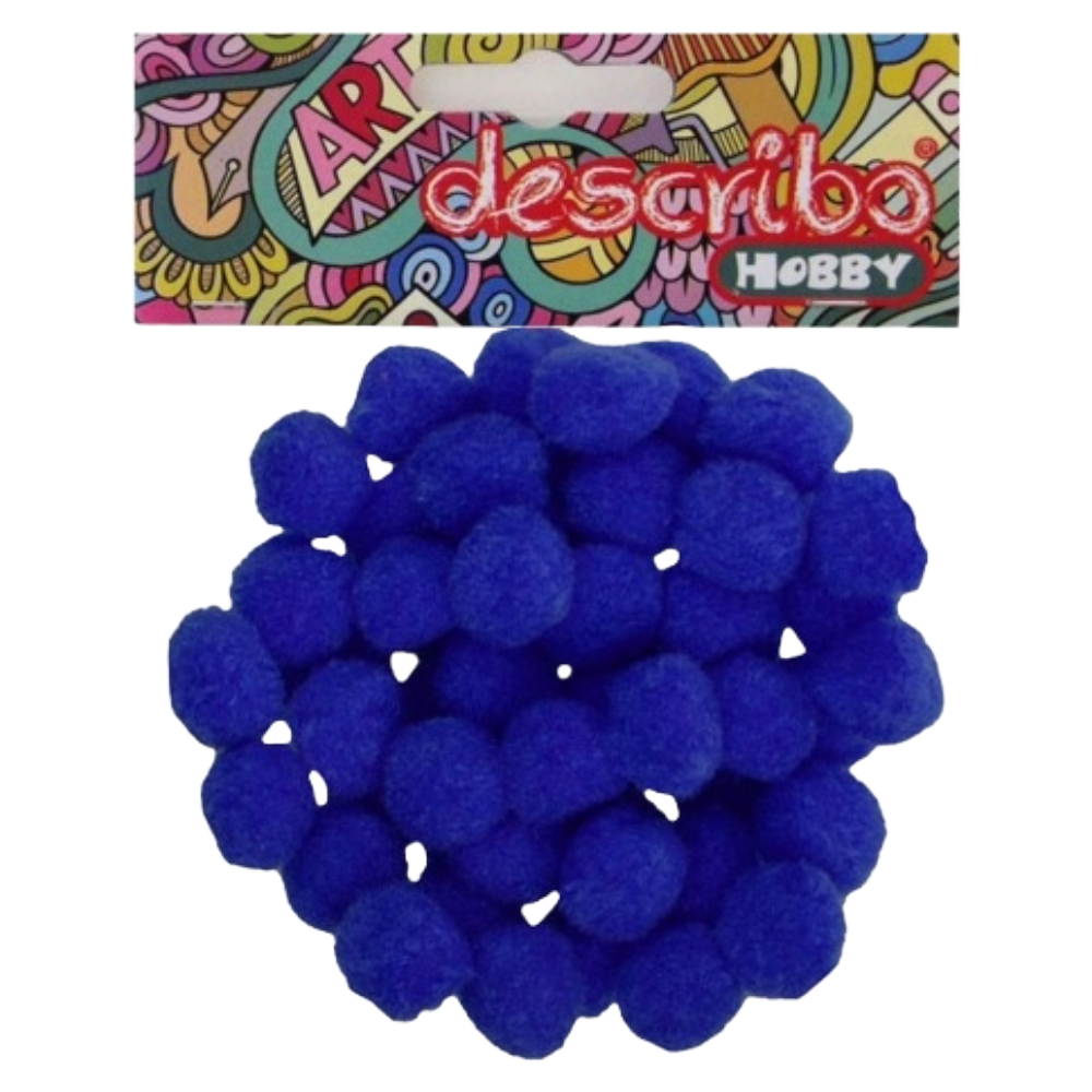 POMPONS 25 MM 50 ΤΕΜ DES-0070 ΜΠΛΕ