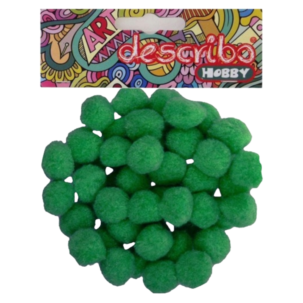 POMPONS 25 MM 50 ΤΕΜ DES-0074 ΠΡΑΣΙΝΟ