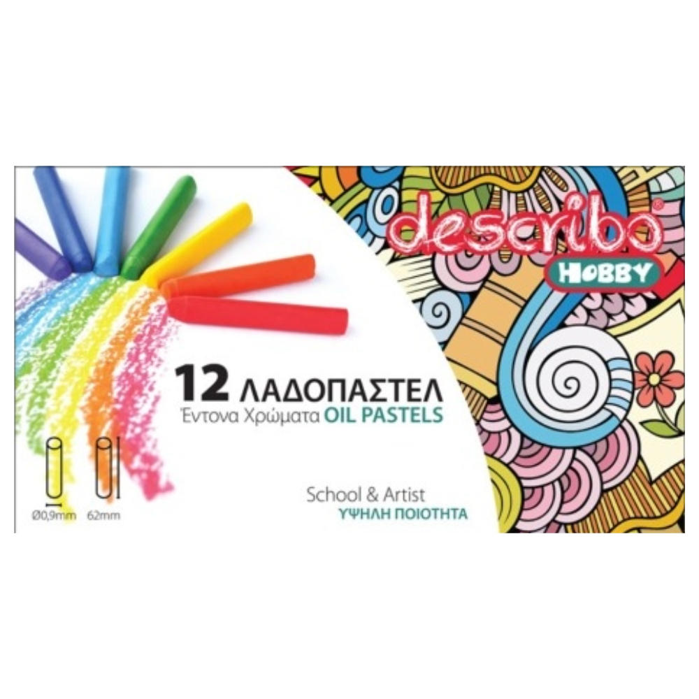 ΛΑΔΟΠΑΣΤΕΛ DESCRIBO 12 ΧΡΩΜΑΤΩΝ 62 Χ 9ΜΜ DESCRIBO DES-2000