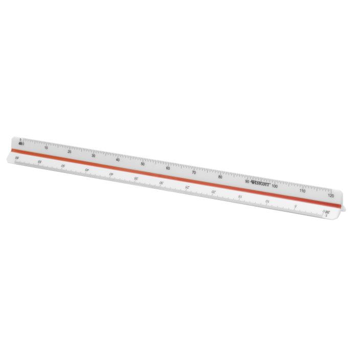 ΚΛΙΜΑΚΟΜΕΤΡΑ 30 CM 1:100/200/250/300/400/500 WESTCOTT E-10162