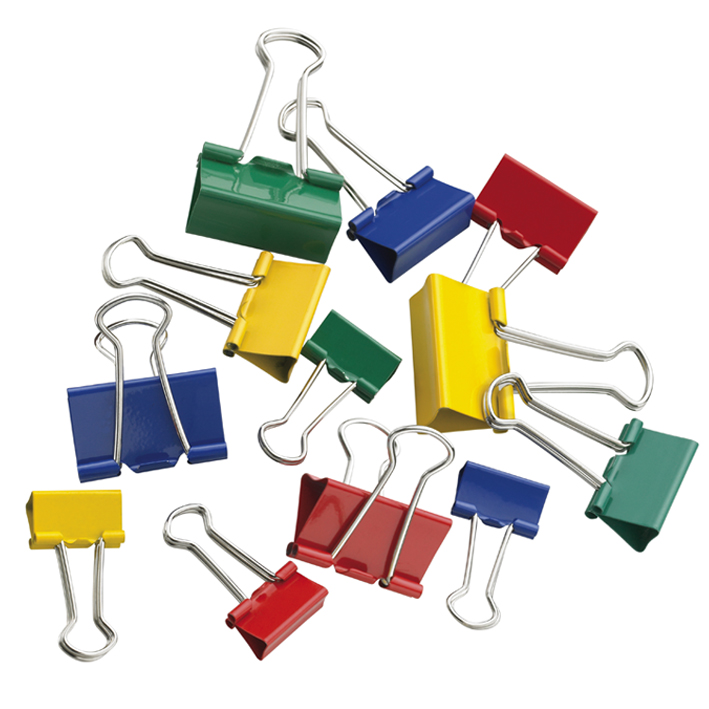 ΠΙΑΣΤΡΕΣ BINDER CLIP ΧΡΩΜΑΤΙΣΤΕΣ(19,25,32 ΜΜ) ( ΚΟΥΤΙ 12 ΤΕΜ) WESTCOTT E-10706