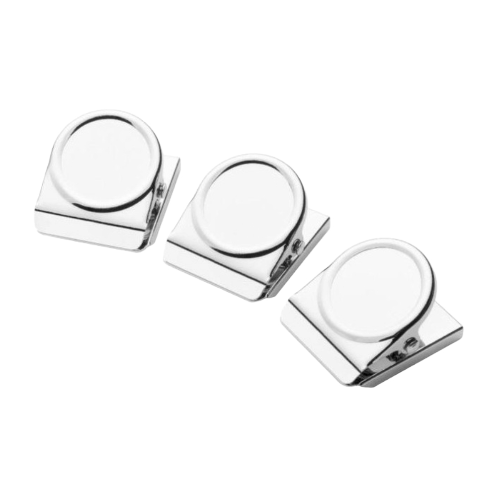 ΠΙΑΣΤΡΕΣ ΚΛΙΠ ΜΕΤΑΛΛΙΚΕΣ ΜΕ ΜΑΓΝΗΤΗ 38 ΜΜ (BLISTER 3 ΤΕΜ) WESTCOTT E-10831